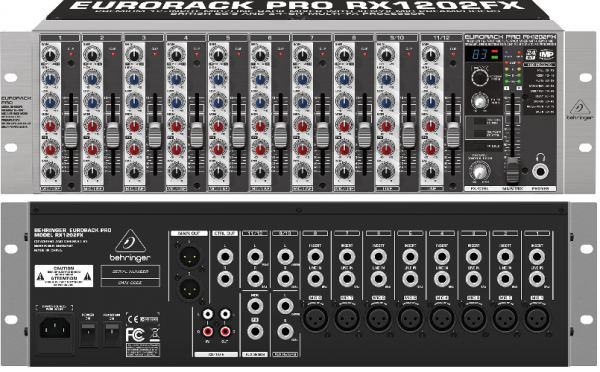 behringer eurorack pro rx1202fx mixer